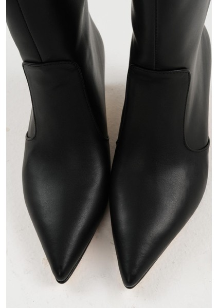 Siyah Renk Kadın Ince Topuklu Bot modelleri