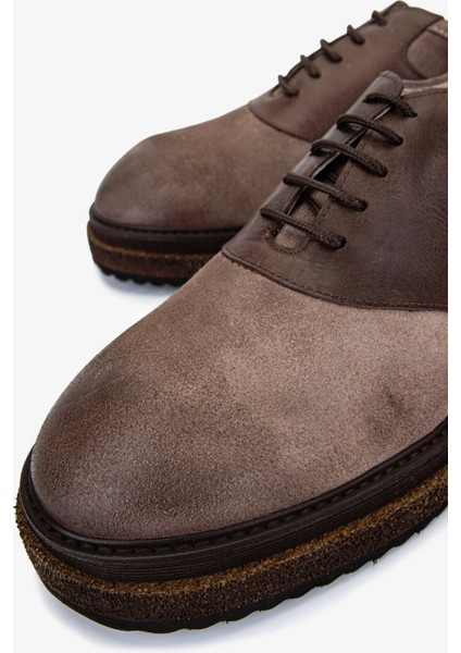 Erkek Hakiki Deri Casual Ayakkabı 987 260 Erk Ayk SK25-26 Bej Suet/bej Dr modelleri