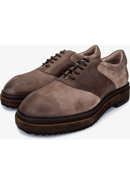 Erkek Hakiki Deri Casual Ayakkabı 987 260 Erk Ayk SK25-26 Bej Suet/bej Dr fırsatları