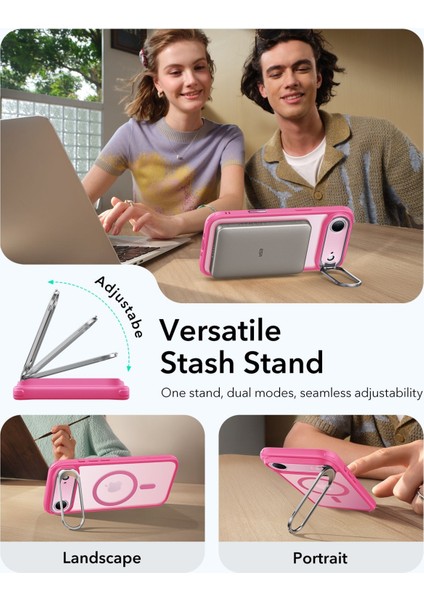 Apple iPhone 17 Air Classic Hybrid Kamera Kontrol Koruma Butonlu Magsafe Standlı Kapak indirimleri