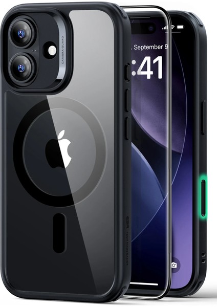 Apple iPhone 17 Kamera Kontrol Koruma Butonlu Classic Hybrid Magsafe Kapak + Cam Hediyeli Set