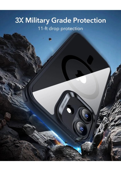 Apple iPhone 17 Kamera Kontrol Koruma Butonlu Classic Hybrid Magsafe Kapak + Cam Hediyeli Set indirimleri
