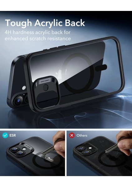 Apple iPhone 17 Kamera Kontrol Koruma Butonlu Classic Hybrid Magsafe Kapak + Cam Hediyeli Set
