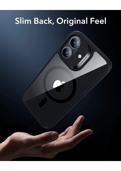 Apple iPhone 17 Kamera Kontrol Koruma Butonlu Classic Hybrid Magsafe Kapak + Cam Hediyeli Set