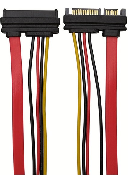 Sata Data 7+15 Pin Power Uzatma Kablosu 22 Pin Sata Data Power Uzatma Kablosu 50 cm