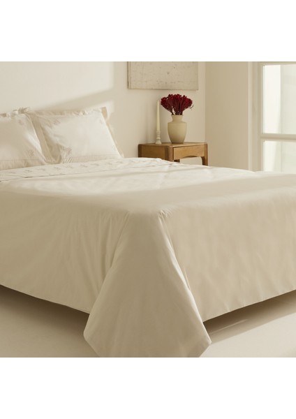 White Collection Rayas %100 Pamuk Nakışlı Çift Kişilik Nevresim Takımı Bej fiyatları