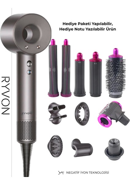 Saç Kurutma ve Şekillendirici Full Set 12IN1