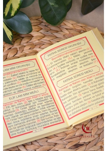 Yasin Kitabı Termoderi Kaplı-Arapça Türkçe Okunuşlu ve Mealli–mevlid ve Bebek Hediyeliğii (1 Adet)