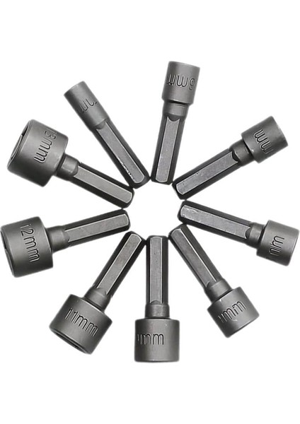 9 Parça Somun Adaptör Seti | 1/4” Hex Uyumlu, Krom Vanadyum, Isıl Işlemli Çelik fiyatları