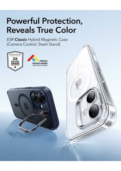 Apple iPhone 17 Classic Hybrid Kamera Kontrol Koruma Butonlu Magsafe Standlı Kapak fiyatları