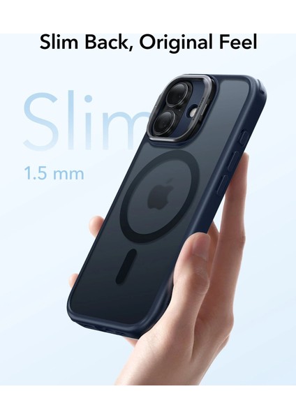 Apple iPhone 17 Classic Hybrid Kamera Kontrol Koruma Butonlu Magsafe Standlı Kapak