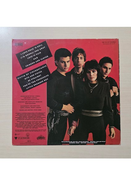 & The Blackhearts - I Love Rock 'n Roll - 1981 - Dönem Baskı Plak - Longplay - Lp fiyatları