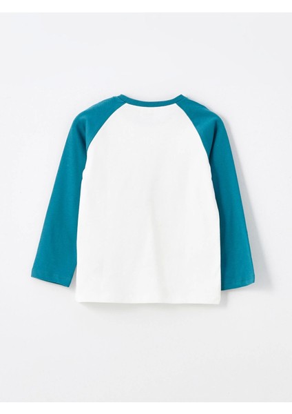 Lcw Kids Ekru Bisiklet Yaka Uzun Kollu Baskılı Erkek Bebek Tişört ve Eşofman Alt 2'li Takım modelleri