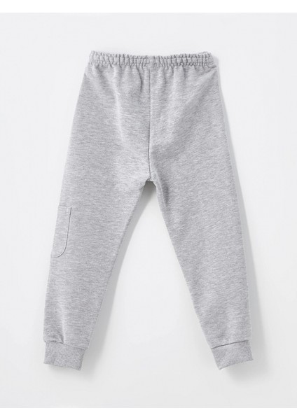 Lcw Kids Ekru Bisiklet Yaka Uzun Kollu Baskılı Erkek Bebek Tişört ve Eşofman Alt 2'li Takım indirimleri