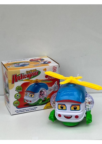 Sesli Işıklı Çarp Dön Sevimli Helikopter