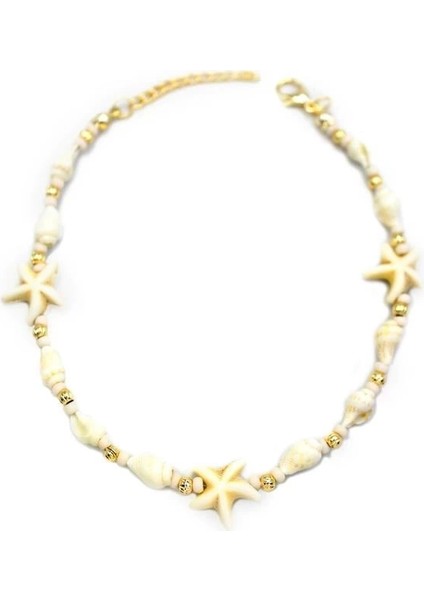 Deniz Kabuğu Halhal - Beyaz