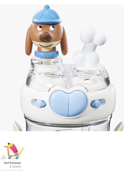 Diller Çift Kullanım Pipetli/rahat Içim Boyun Askılı Sevimli Köpek 580 ml fırsatları