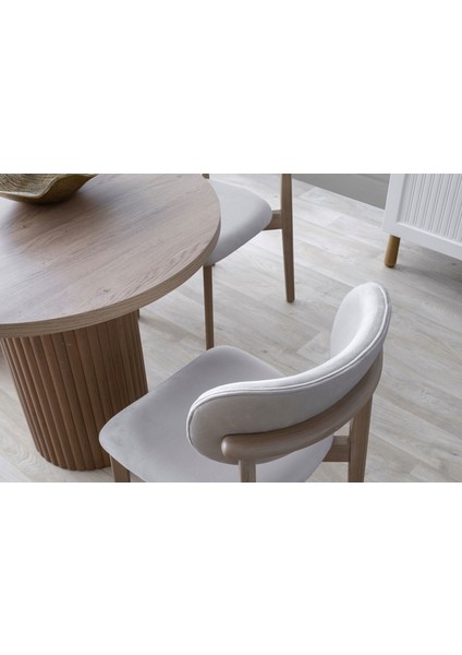 Iris Iskandinav Ahşap Masa Sandalye Takımı 80X190 modelleri