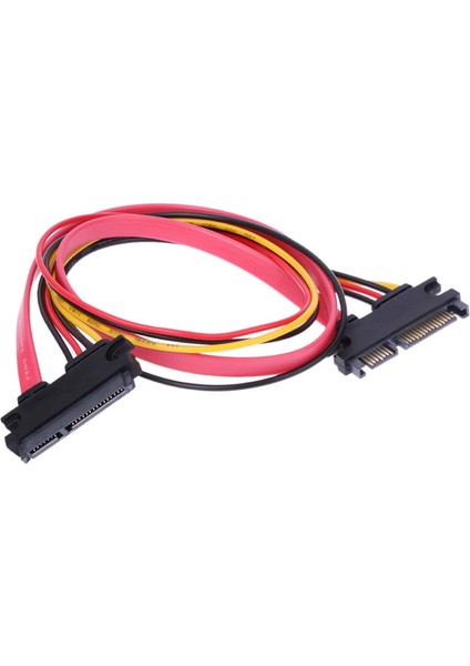 Sata Data 22 Pin Power Uzatma Kablosu 15+7 Pin Sata Data Power Uzatma Kablo 1m