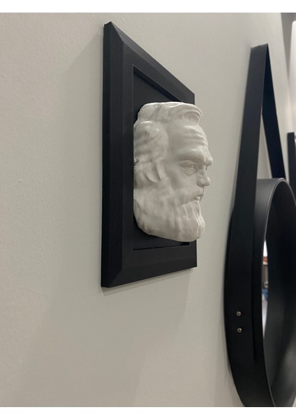 Karl Marx Çerçeveli Duvar Büstü Karl Marx Duvar Dekorasyonu fiyatları