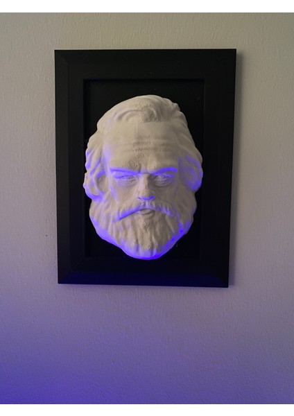 Karl Marx Çerçeveli Duvar Büstü Karl Marx Duvar Dekorasyonu modelleri
