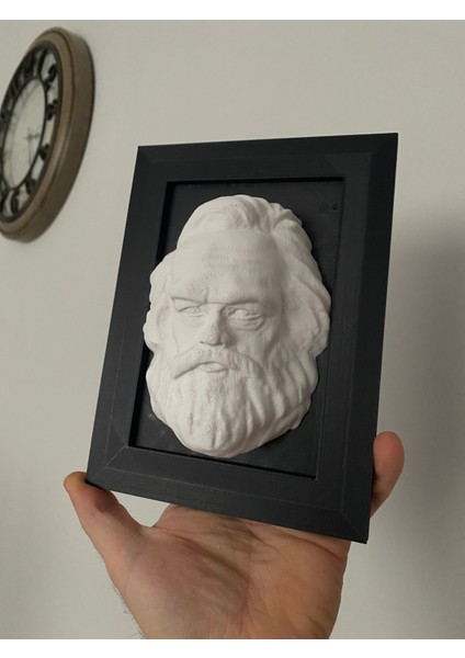 Karl Marx Çerçeveli Duvar Büstü Karl Marx Duvar Dekorasyonu fırsatları