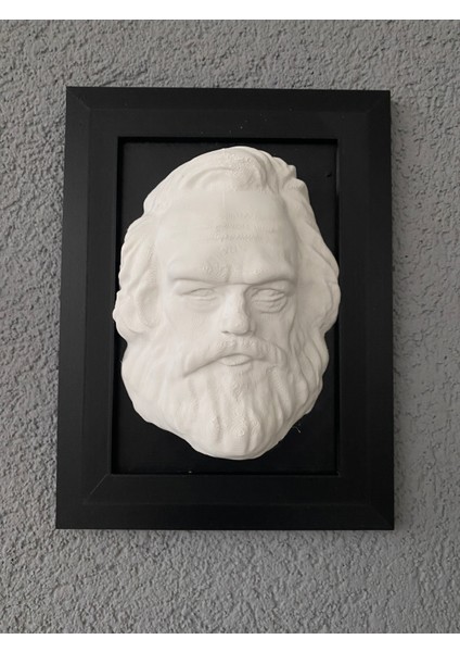 Karl Marx Çerçeveli Duvar Büstü Karl Marx Duvar Dekorasyonu indirimleri