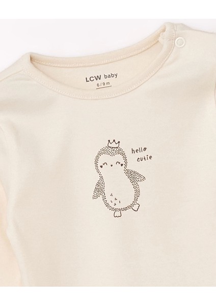 Lcw Baby Pembe Bisiklet Yaka Kız Bebek Çıtçıtlı Bodysuit 2'li indirimleri