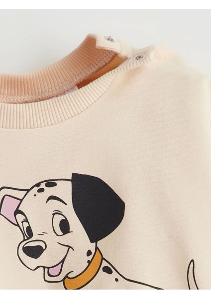 Lcw Baby Bej Baskılı Erkek Bebek Sweatshirt ve Eşofman Alt 2'li Takım indirimleri