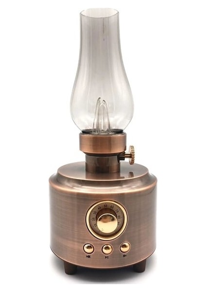 C210 Nostaljik Gaz Lambası Tasarımlı Bluetooth Hoparlör | Rgb Işıklı | Kablosuz Müzik Keyfi | Taşınabilir & Şarjlı