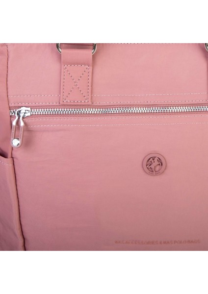 Kadın Spor Geniş Hacimli Hafif Omuz ve Çapraz Çanta Gül Kurusu modelleri