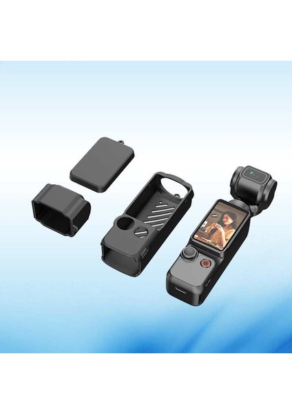 Dji Osmo Pocket 3 Uyumlu Silikon Kılıf Koruma Kılıfı Soft Case 3 Parça modelleri