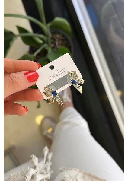 Çiçek Küpe - Mavi fiyatları