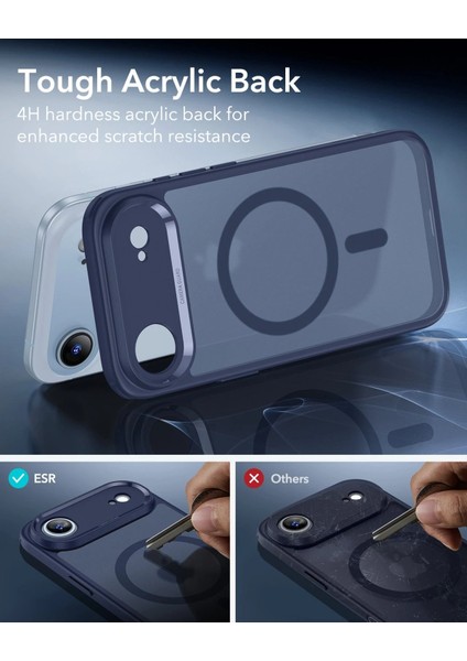 Apple iPhone 17 Air Classic Hybrid Kamera Kontrol Koruma Butonlu Magsafe Kapak