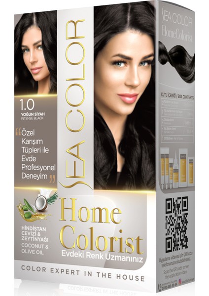 Home Colorist Set Boya 1.0 Yoğun Siyah