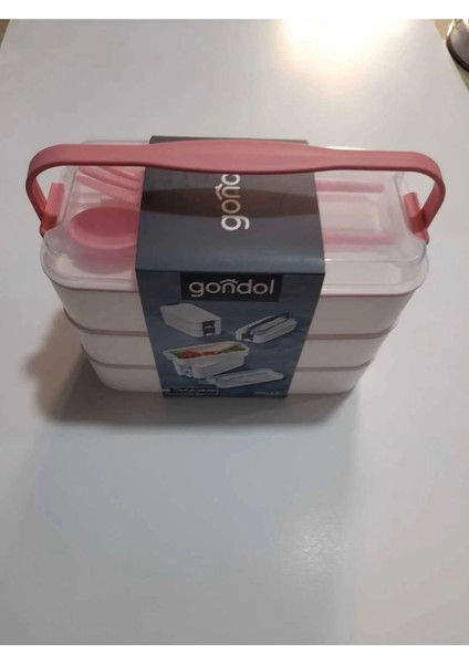 3 Katlı Beslenme Kabı Çatal Kaşık Içerisinde fiyatları