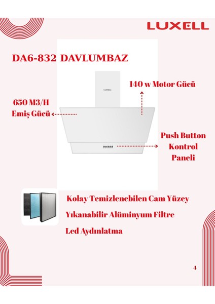 88 Lt Plus Beyaz Cam Ankastre Set modelleri