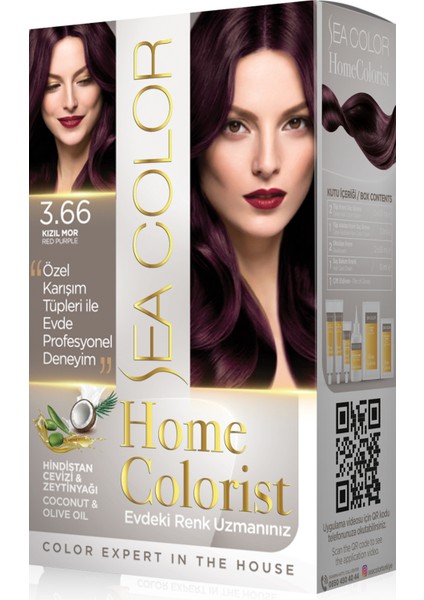 Home Colorist Set Boya 3.66 Kızıl Mor
