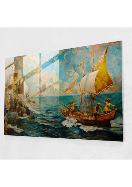 Christopher Columbus'un Amerika'yı Keşfi Tablo Dekorasyonu - Salvador Dali Modern Sanat Duvar Dekorasyonu