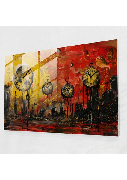 Akan Saatler Cam Duvar Sanatı - Salvador Dali Cam Duvar Sanatı Modern Sanat Salvador Dali