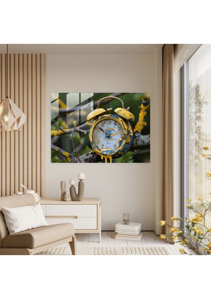 Salvador Dali Erimiş Saat Cam Tablo - Salvador Dali Cam Sanatı Ev Dekorasyonu Cam Duvar Sanatı fiyatları