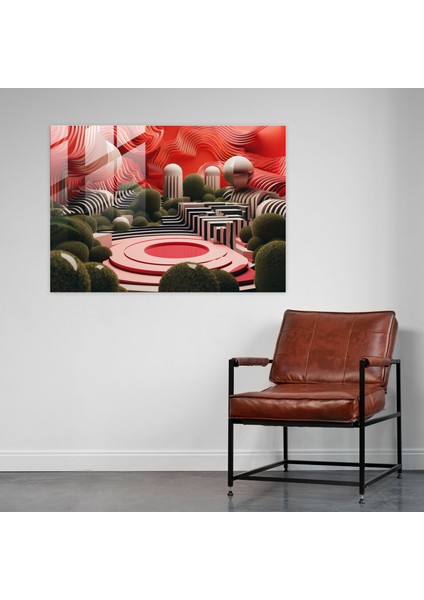 Modern Zen Bahçesi Cam Tablo - Zen Bahçesi Cam Duvar Sanatı Zen Bahçesi Modern Sanat modelleri