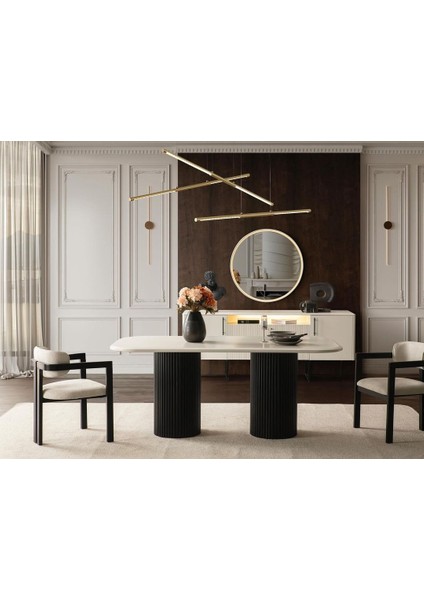 Tizma Iskandinav Ahşap Masa Sandalye Takımı 90X200 fiyatları