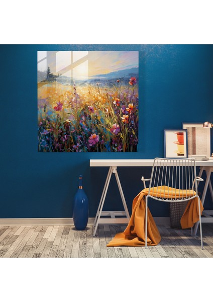 Gündoğumu Cam Duvar Sanatı - Izlenimci Tarz - Gündoğumu Izlenimci Tarz Cam Sanat Cam Tablo modelleri