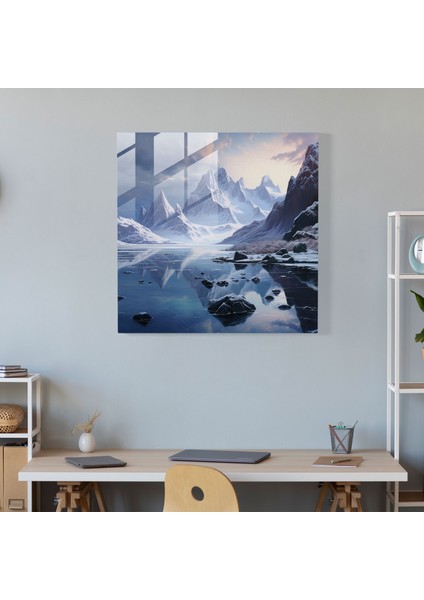 Kış Masalı Cam Tablo - Kış Duvar Süsü Ev Dekorasyonu fiyatları