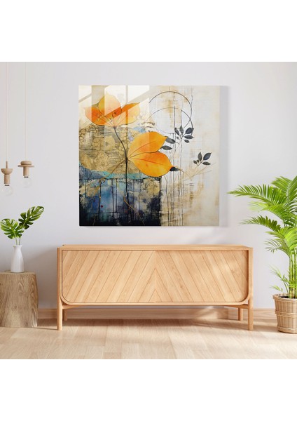 Zen Çağdaş Karışık Medya Cam Tablo - Ev Dekorasyonu Soyut Desenler fiyatları