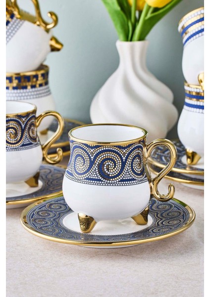 Ottoman 6 Kişilik Porselen Kahve Fincanı Takımı modelleri