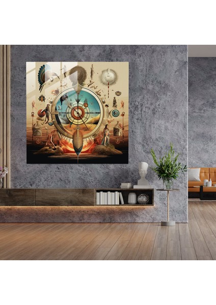 Evrensel Ruh Cam Tablo - Ruhani Cam Sanat Cam Tablo Ruhani modelleri