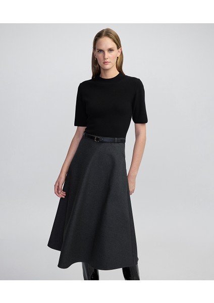 Çift Parça Görünüm Kemerli Elbise IW6250002108036 fiyatları