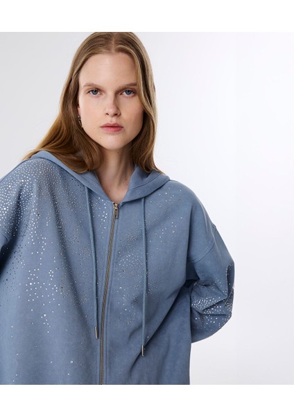 Hotfıx Baskılı Yıkamalı Sweatshırt TW6250091020089 fiyatları